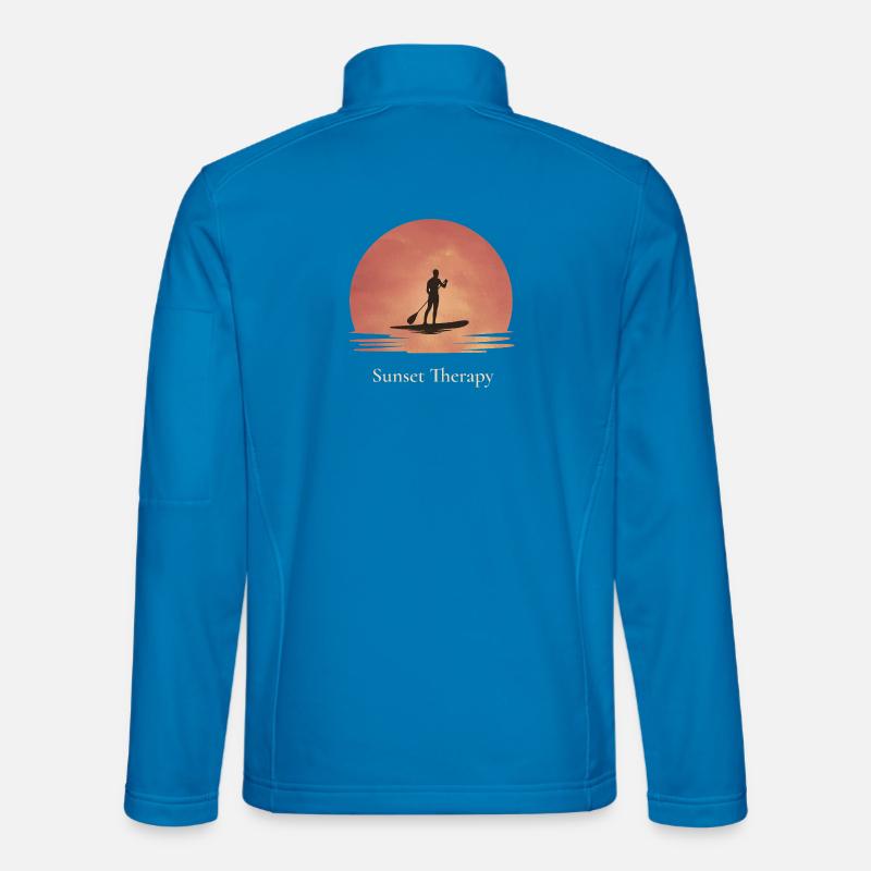 Sunset Therapy SUP - Unisex Softshelljacke - Lichtblau