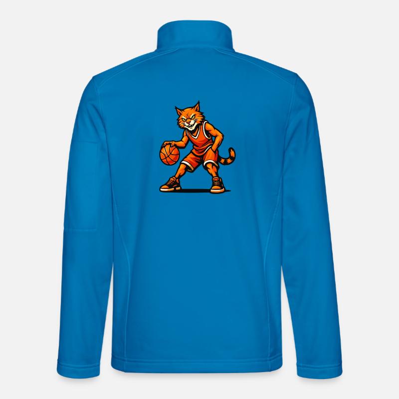 Basketballkatze Blaze - Unisex Softshelljacke - Lichtblau