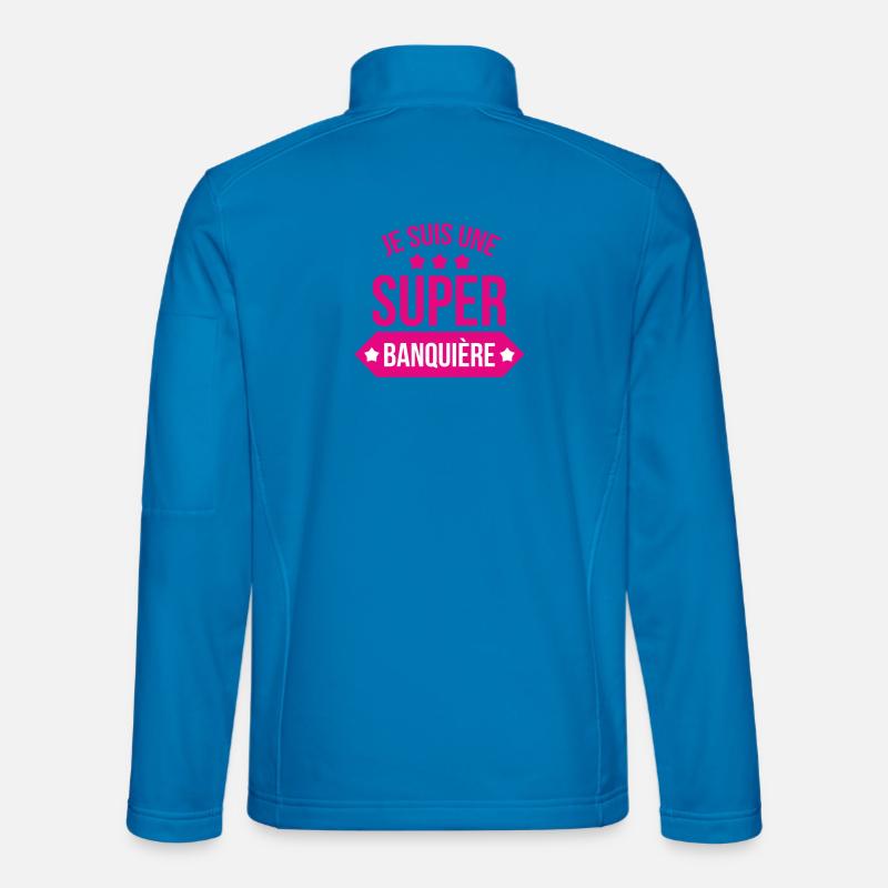 Ich bin ein großartiger Banker - Unisex Softshelljacke - Lichtblau