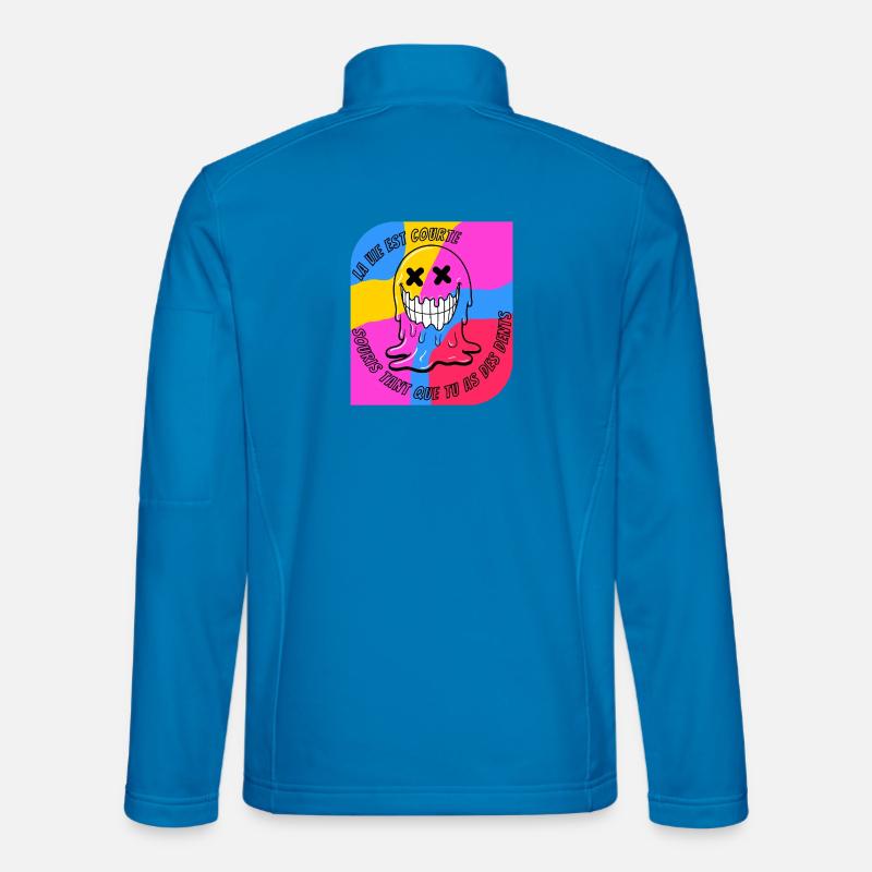 Das Leben ist kurz. POP - Unisex Softshelljacke - Lichtblau