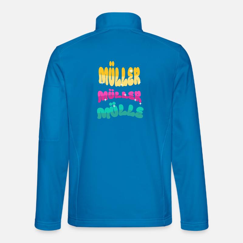 Müller Name Surname - Unisex Softshell Jacket - light blue