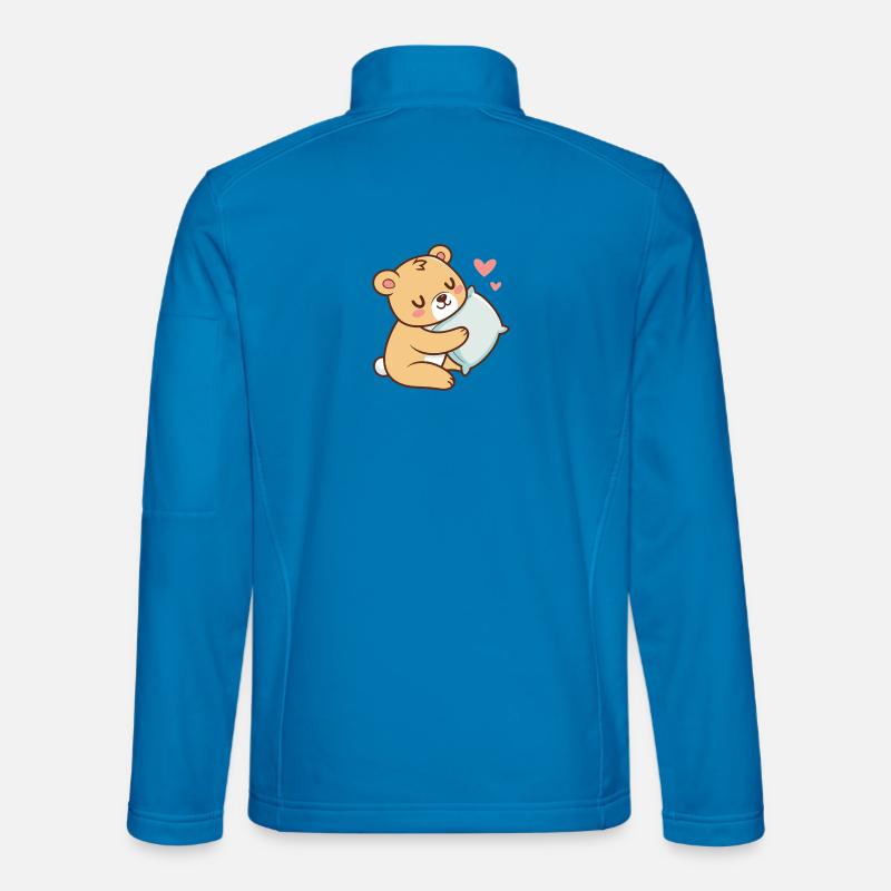Soft Cuddle Teddy Bear - Unisex Softshell Jacket - light blue