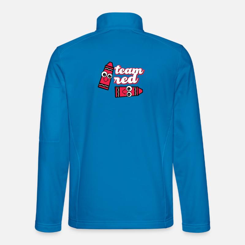 Red Team Cheerful Pencils - Unisex Softshelljacke - Lichtblau