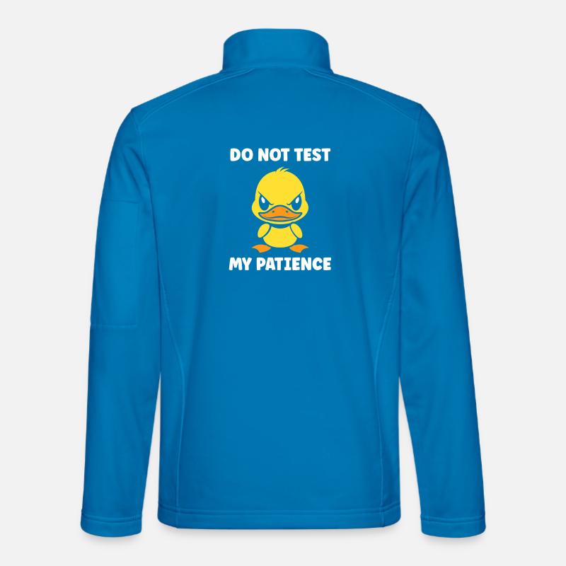 Grumpy Duckling Patience - Unisex Softshell Jacket - light blue