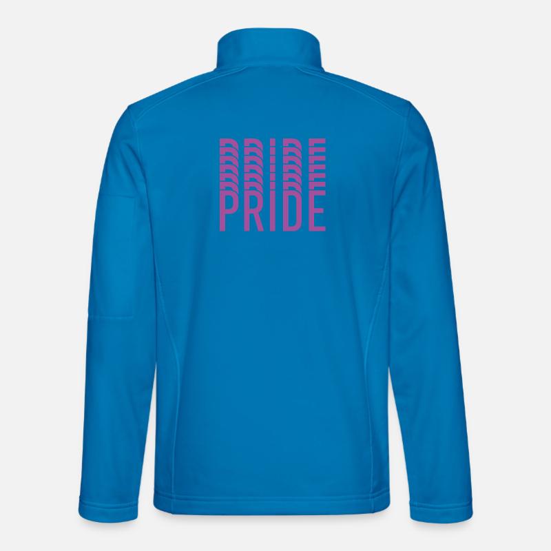 Purple Pride Typografie-Mosaik - Unisex Softshelljacke - Lichtblau