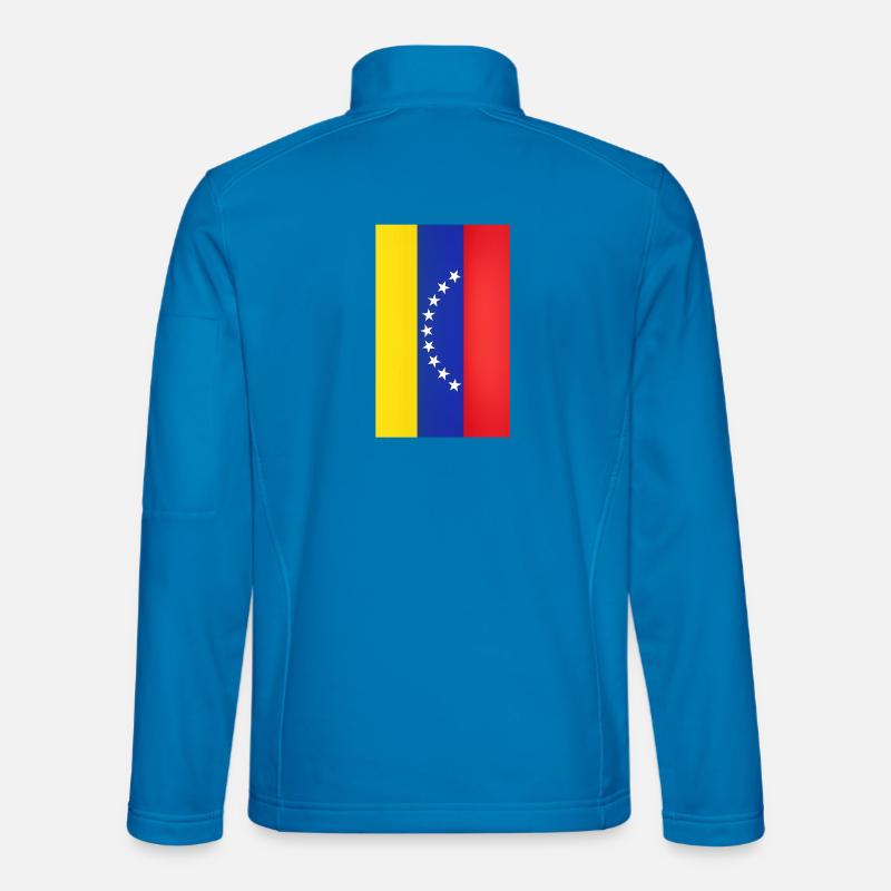 Étoiles de l’arc du drapeau du Venezuela Veste en tissu softshell Unisexe