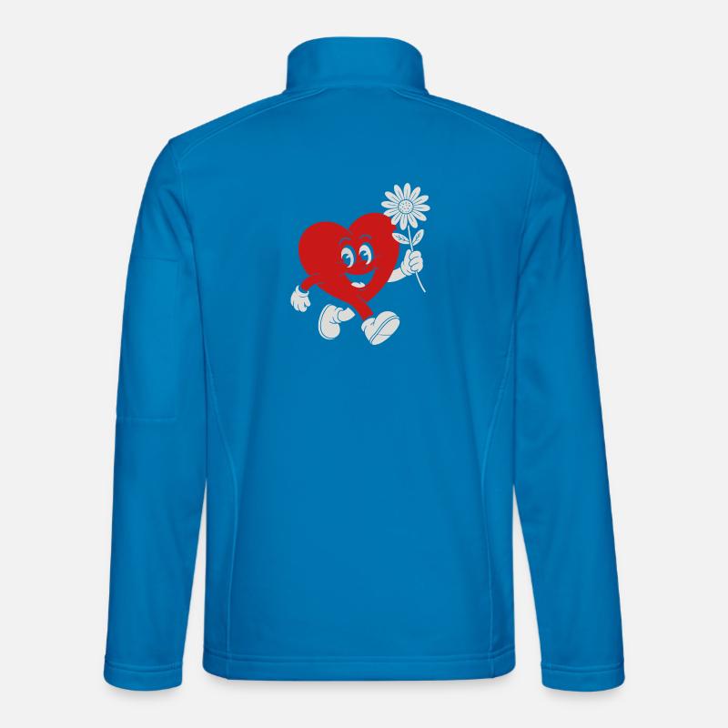Heart Hero with Daisy - Unisex Softshell Jacket - light blue