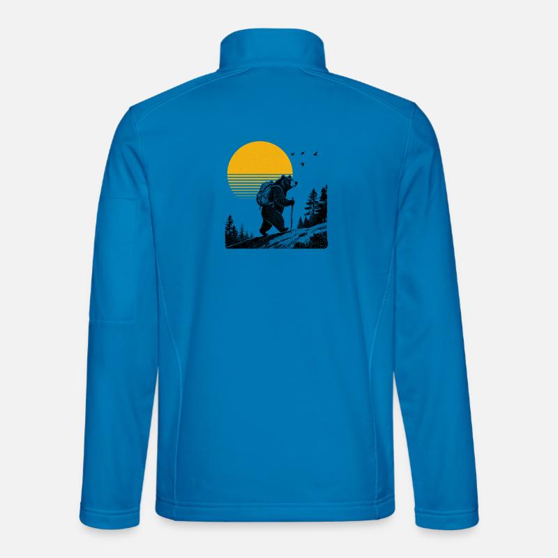Wander Bear - Unisex Softshell Jacket - light blue