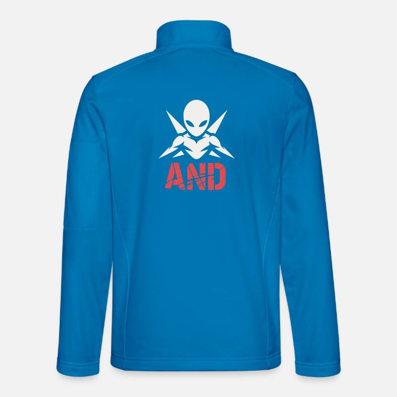 Alien Ninja Emblem - Unisex Softshell Jacket - light blue