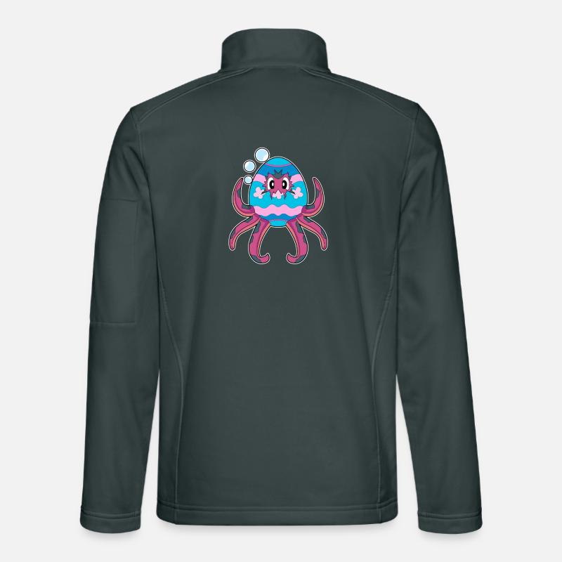 Octopus Easter Easter Egg Unisex Softshell Jacket