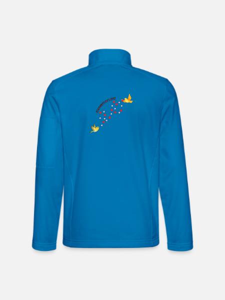 Connected by love - Unisex Softshell Jacket - light blue