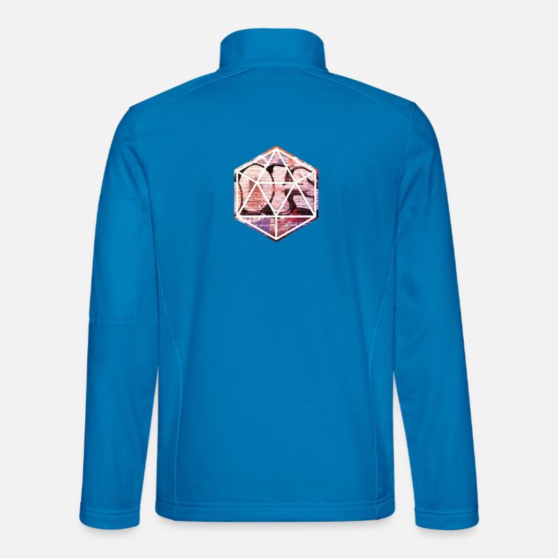 Geometric Graffiti Prism - Unisex Softshell Jacket - light blue
