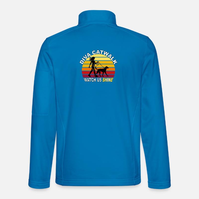 Diva Catwalk - Watch Us Shine Retro - Unisex Softshelljacke - Lichtblau