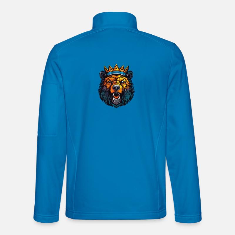 Royal Bear Crown King - Unisex Softshell Jacket - light blue