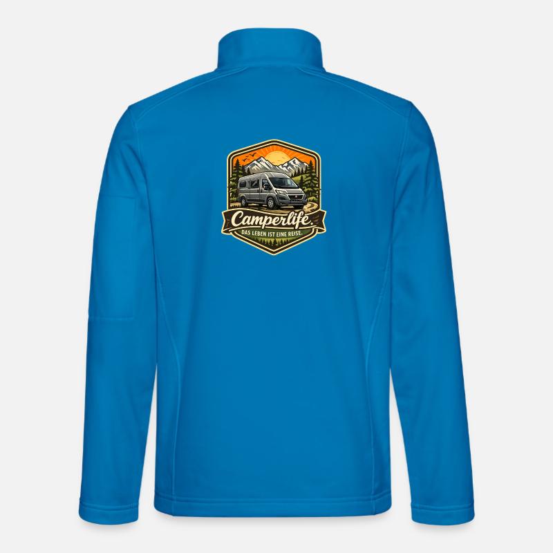 Camperlife life is a journey - Camper - Unisex Softshell Jacket - light blue