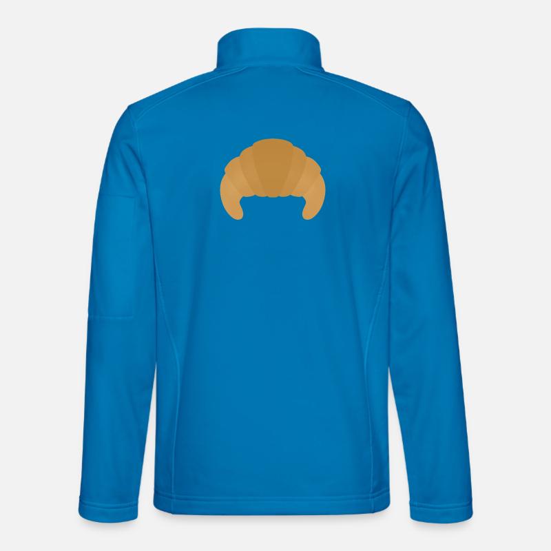 Croissant-Gebäck - Unisex Softshelljacke - Lichtblau