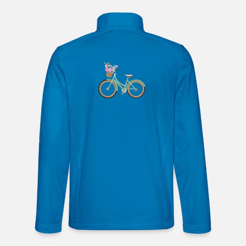Rad_mit_Blumen - Unisex Softshell Jacket - light blue