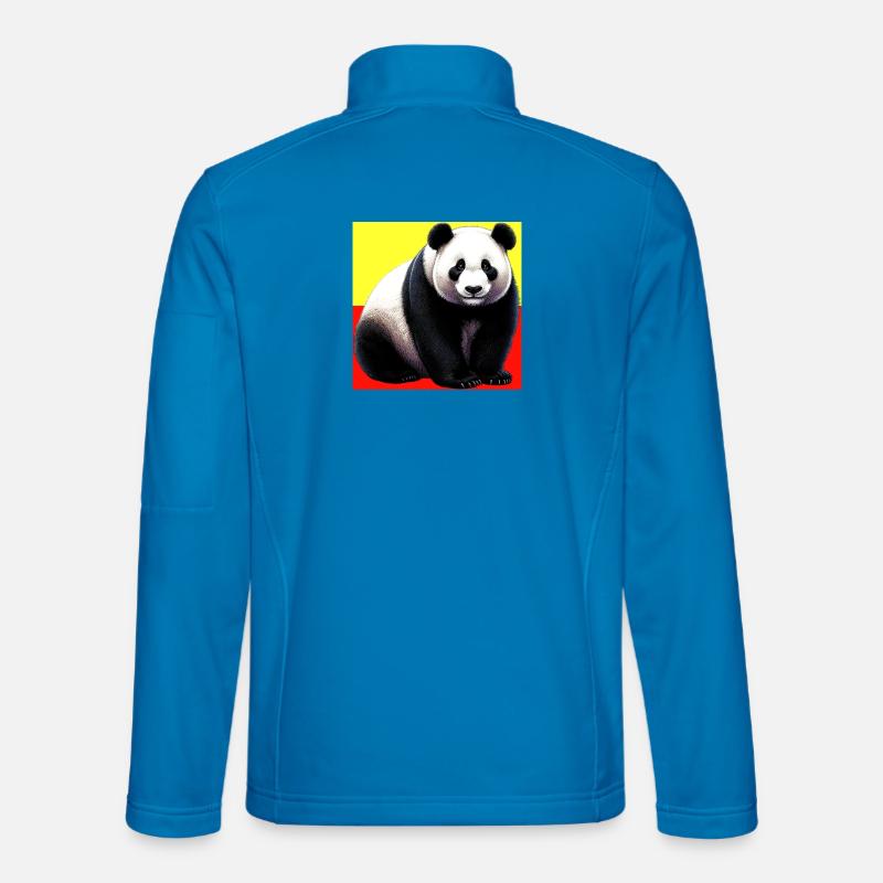 panda - Unisex Softshell Jacket - light blue