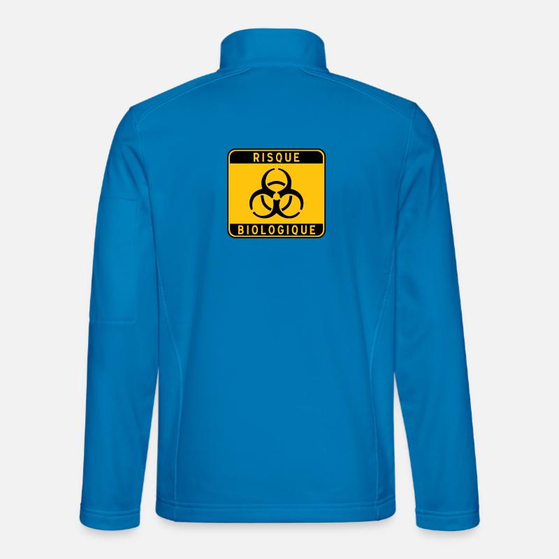 panneau_RISQUE_BIOLOGIQUE_31 - Unisex Softshell Jacket - light blue