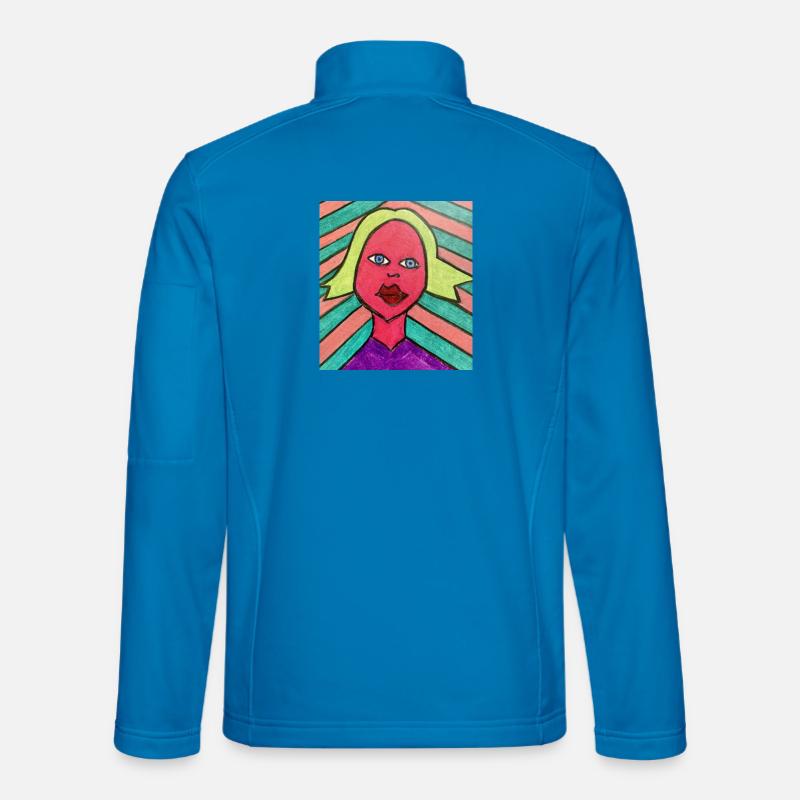 Strahlende Frau - Mutter - Unisex Softshelljacke - Lichtblau