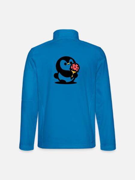 Kleiner Pinguin mit Eis - Unisex Softshell Jacket - light blue