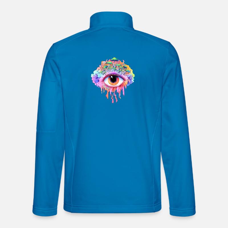 Rainbow Eye - Unisex Softshell Jacket - light blue