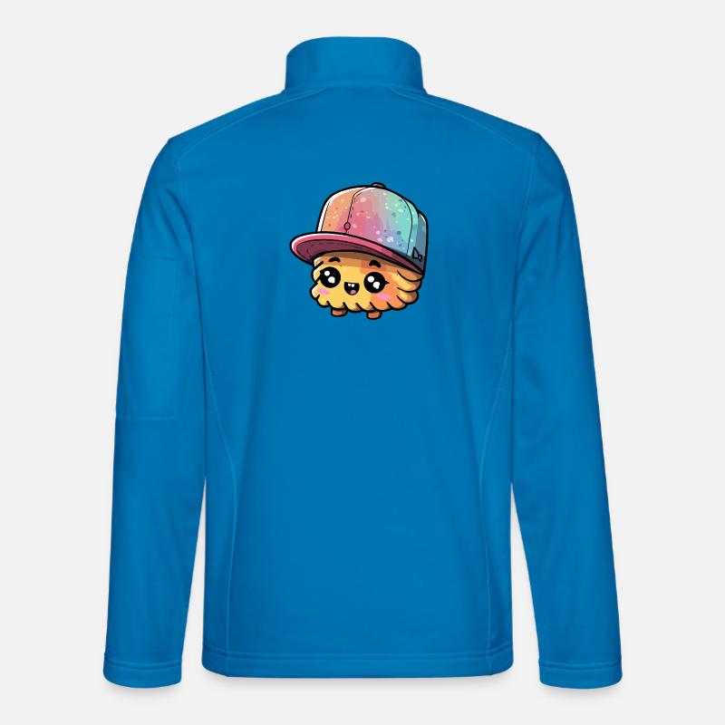Buntes Kawaii Sushi Cap - Unisex Softshelljacke - Lichtblau
