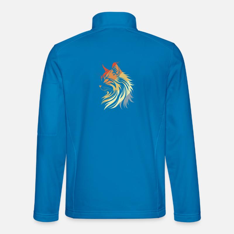 Cat Retro Style - Unisex Softshell Jacket - light blue
