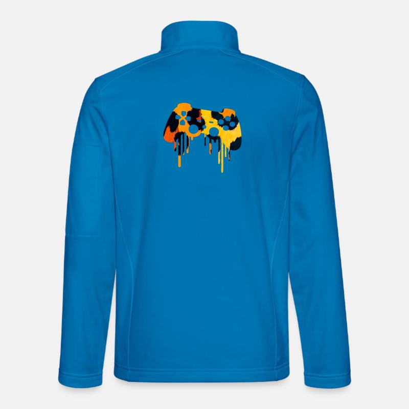 Leopard Print Gaming player - Unisex Softshell Jacket - light blue