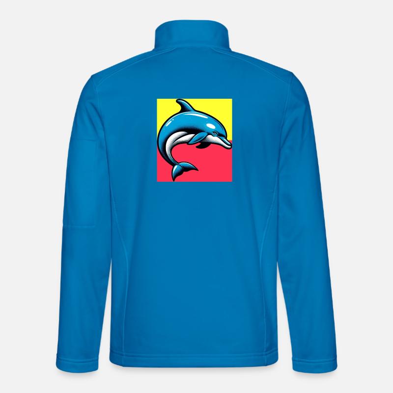 Delfin - Unisex Softshelljacke - Lichtblau