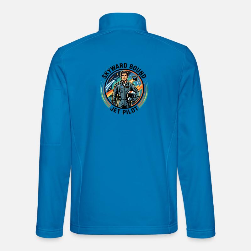 Jet Pilot Logo - Unisex Softshell Jacket - light blue