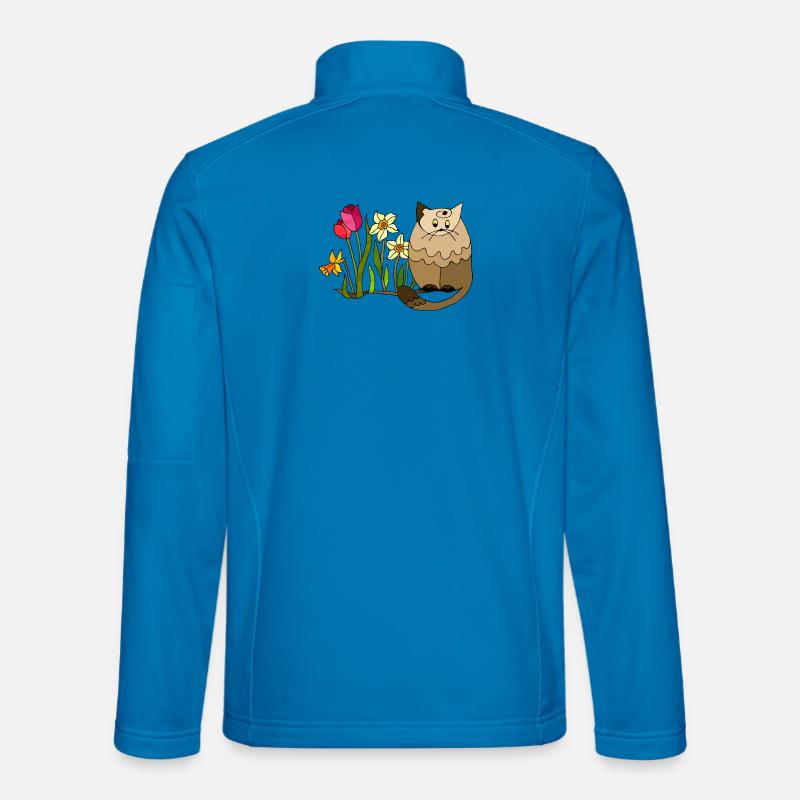 Katze - Unisex Softshelljacke - Lichtblau