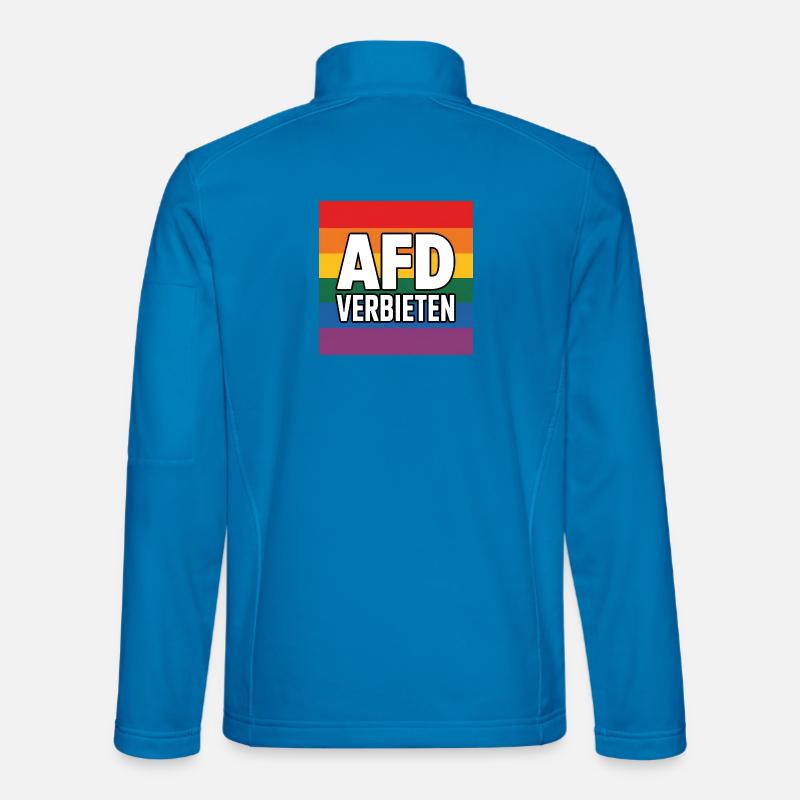 AFD Verbieten - Antifa Tee - Unisex Softshelljacke - Lichtblau