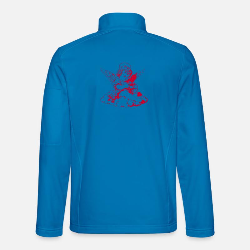 Gaming Angel – Cherub with Controller - Unisex Softshell Jacket - light blue