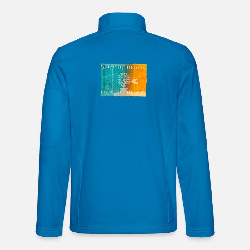 Balearen - Unisex Softshelljacke - Lichtblau