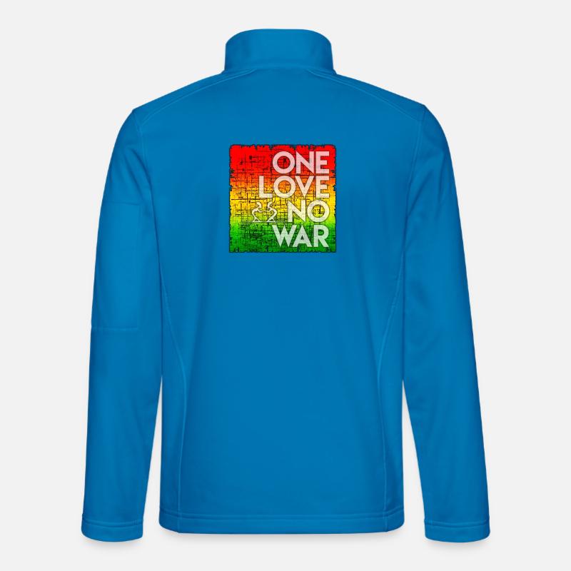 One Love No War Rainbow - Unisex Softshell Jacket - light blue