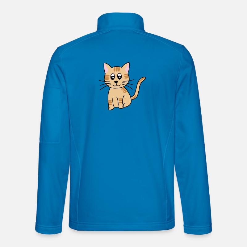 Kuschelkätzchen Cartoon - Unisex Softshelljacke - Lichtblau