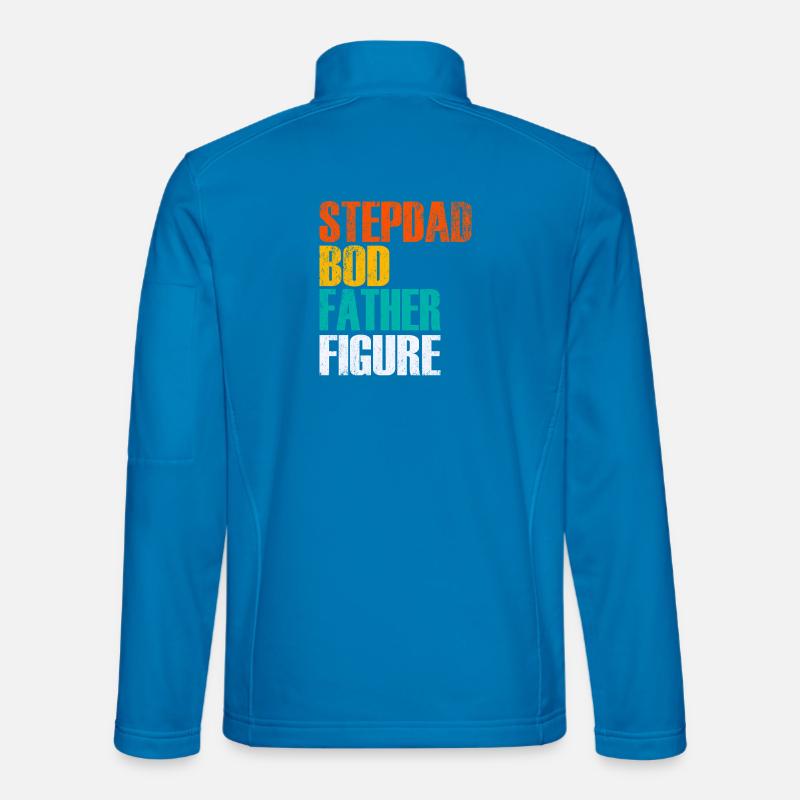 Stepdad Bod Father Figure Gradient - Unisex Softshelljacke - Lichtblau