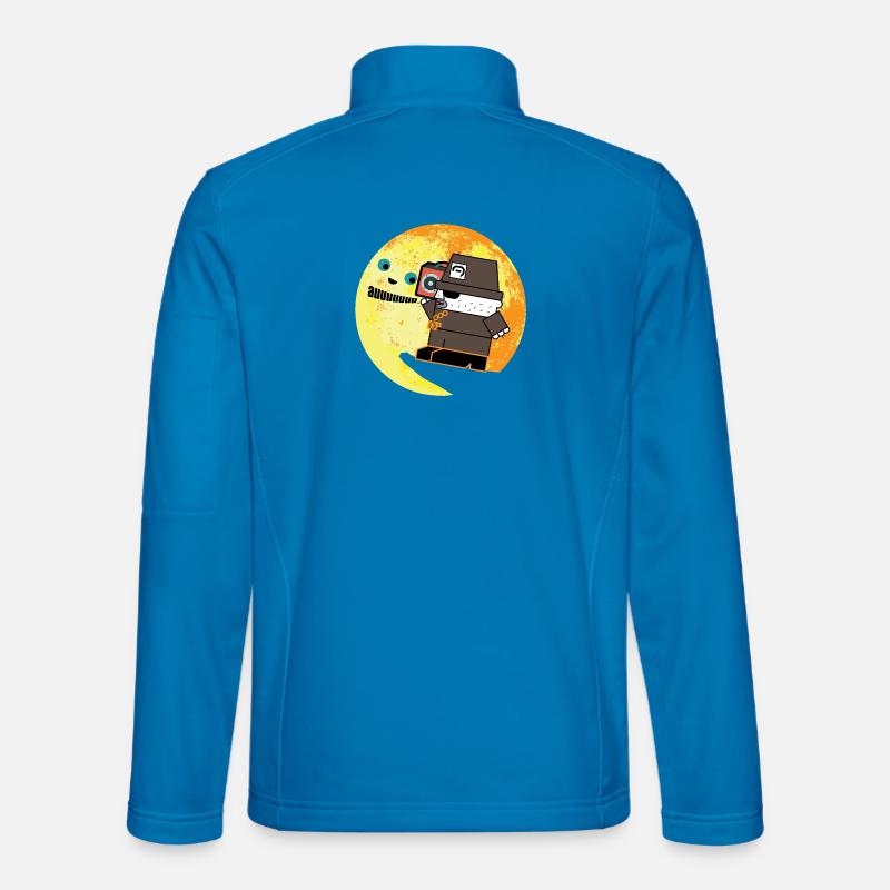 Pixel P.I. Moon Chase - Unisex Softshell Jacket - light blue