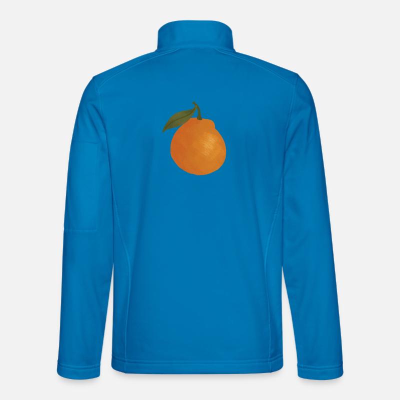 Sunlit Orange Sketch Tee - Unisex Softshell Jacket - light blue