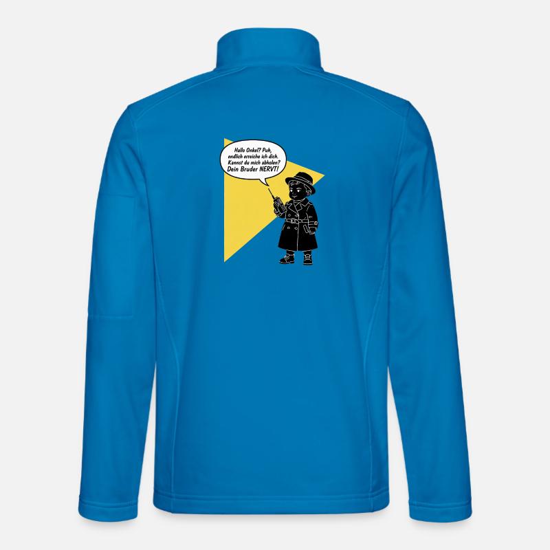 Ciao zio - rispondi? Tuo fratello è divertente e fastidioso - Giacca softshell unisex - celeste