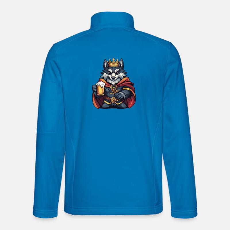 Wolf Bier König - Unisex Softshelljacke - Lichtblau