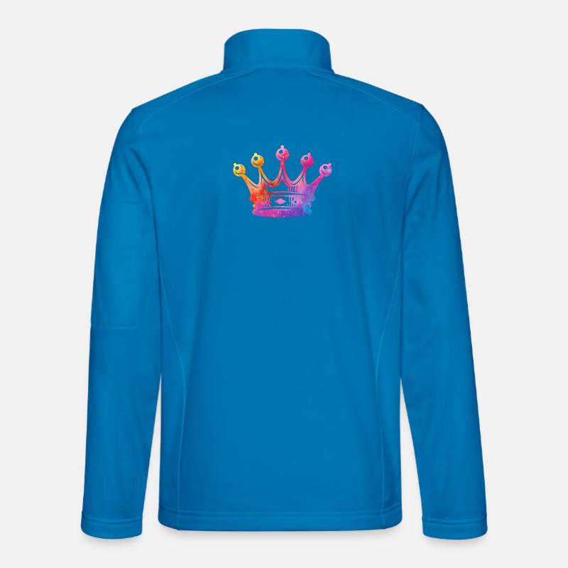 Wasserfarbene KronenKrone - Unisex Softshelljacke - Lichtblau