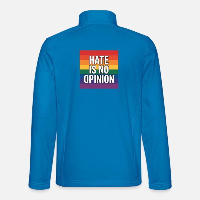 Hass ist keine Meinung – Antifa-Merch - Unisex Softshelljacke - Lichtblau