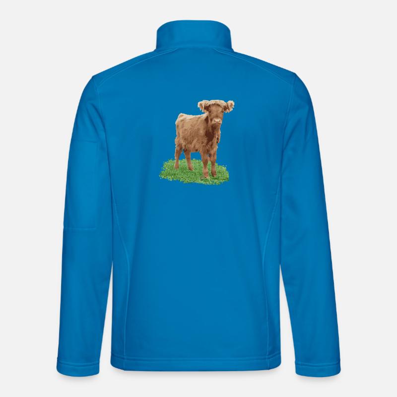 Praline die Färse - Unisex Softshelljacke - Lichtblau