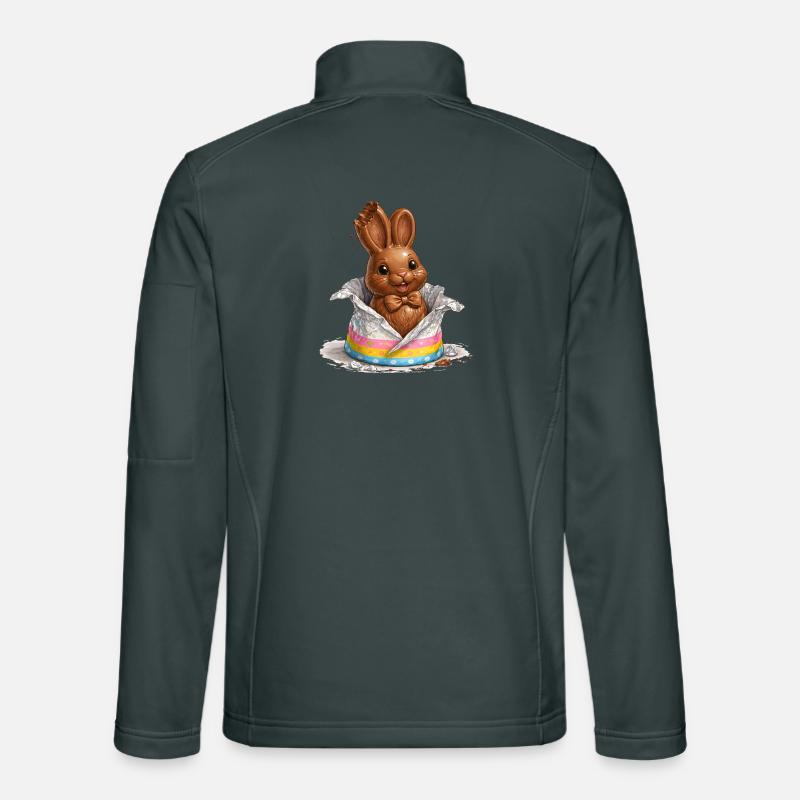 Chocolate bunny in Easter egg Unisex Softshell Jacket