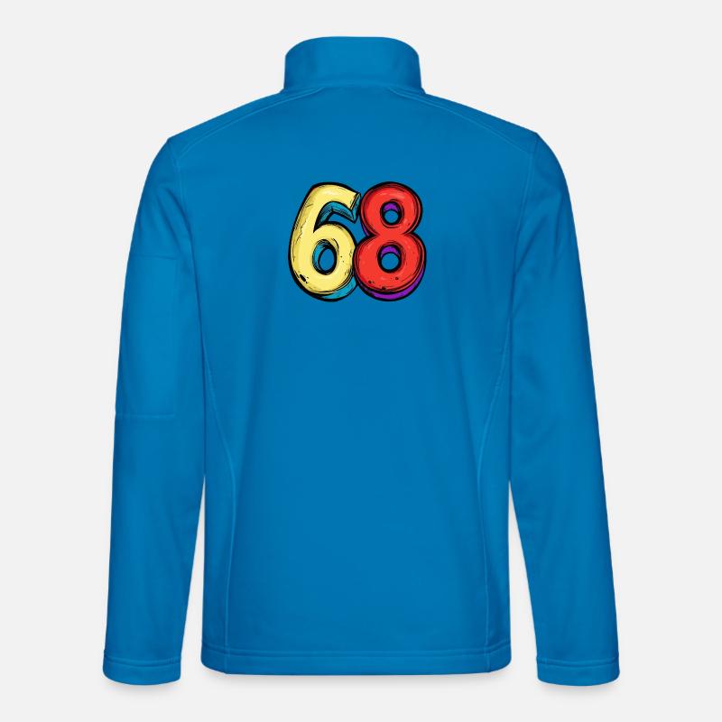 68 Numero Colorato - Giacca softshell unisex - celeste