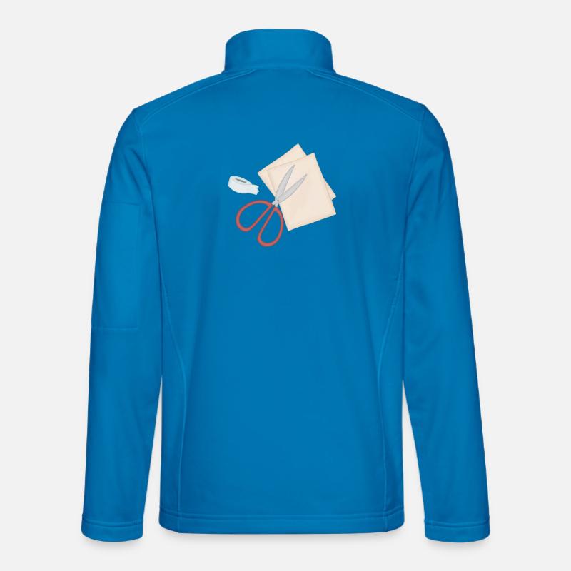 Studio de papier motif de ciseaux créatifs Veste en tissu softshell Unisexe