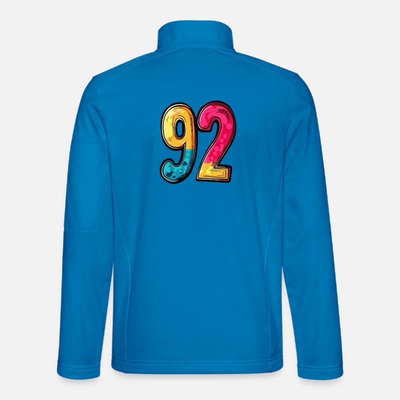 92 Zahl Bunt - Unisex Softshelljacke - Lichtblau