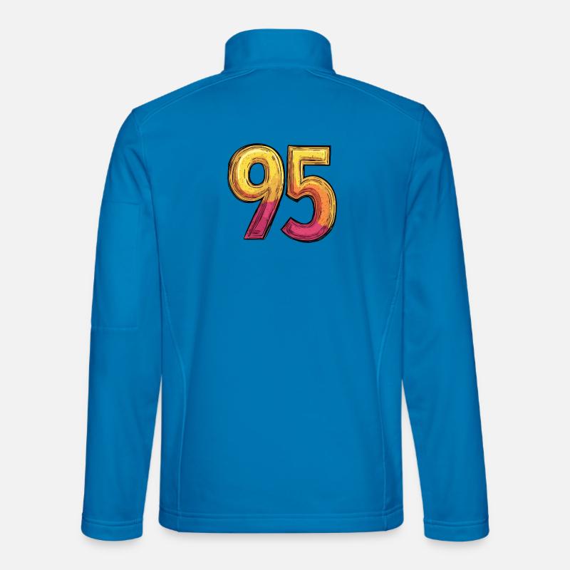 95 Zahl Bunt - Unisex Softshelljacke - Lichtblau